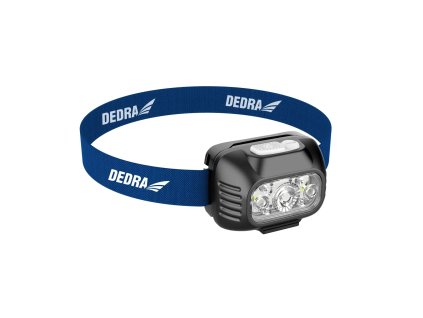 Prednja svetilka 650lm, bela in rdeča svetloba, akumulator 1800mAh, DEDRA L1014