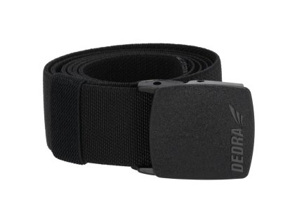 Črn pas za hlače 120 cm, kljuka brez kovin, DEDRA BH2AP02