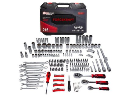 tool set sockets spanners bits case 216 el