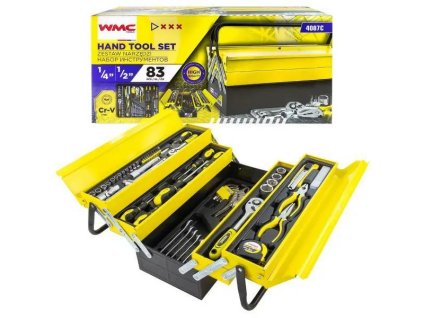 toolbox of spanners sockets screwdrivers 87 el