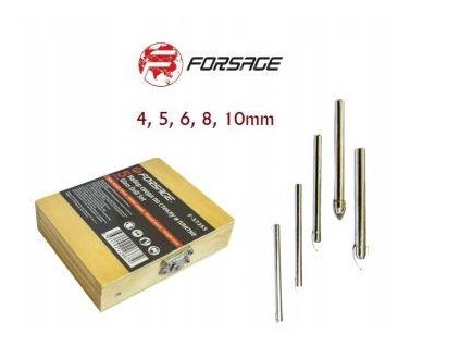 drills for glass and glazed tiles set of 5el 4 10mm