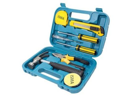 tool set 9 el combination pliers screwdrivers hammer