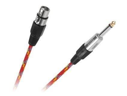 Redukcija Jack 6,3mm - XLR vtičnica, 5m