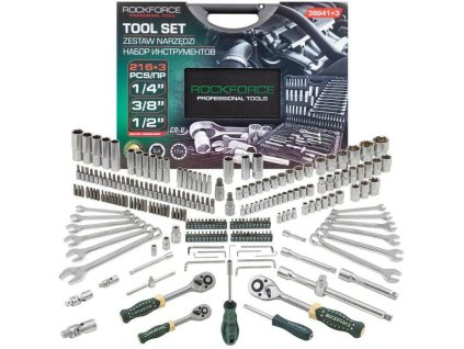 Orodje Set 216+3kos 1/4", 3/8"