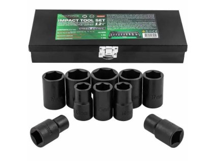 ROCKFORCE Komplet UDARNIH ORODIJ 12 ELEMENTOV 1/2" 6-kotnih 10-24mm
