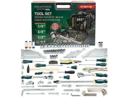 Set orodij 142+6kosov 1/4", 3/8"