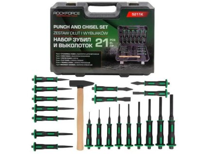 zestaw dlut i wybijakow 21el w walizce