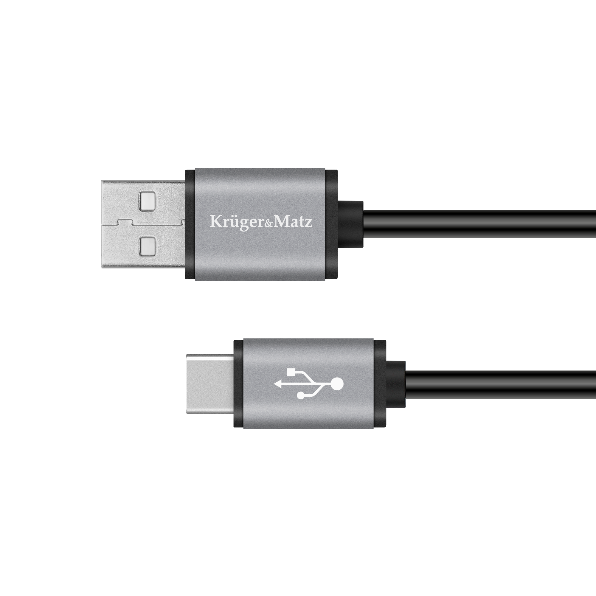 Kruger&Matz USB A - USB C 1m črna KM1239