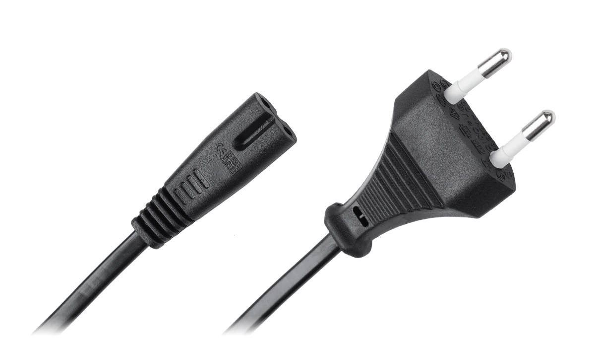 CABLETECH Napajalni kabel črni 1,8m FLEXO CE KPO2771C