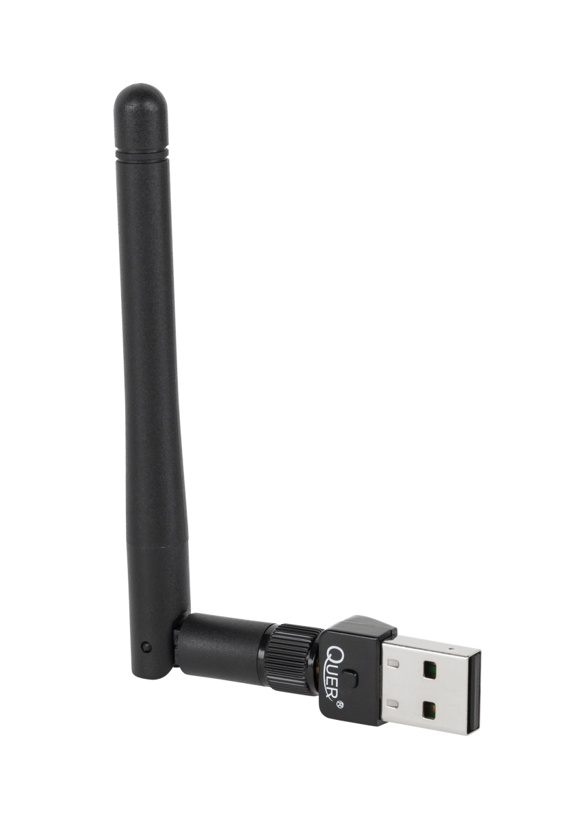 QUER Brezžični USB adapter 802,11 b/g/n z anteno KOM0640
