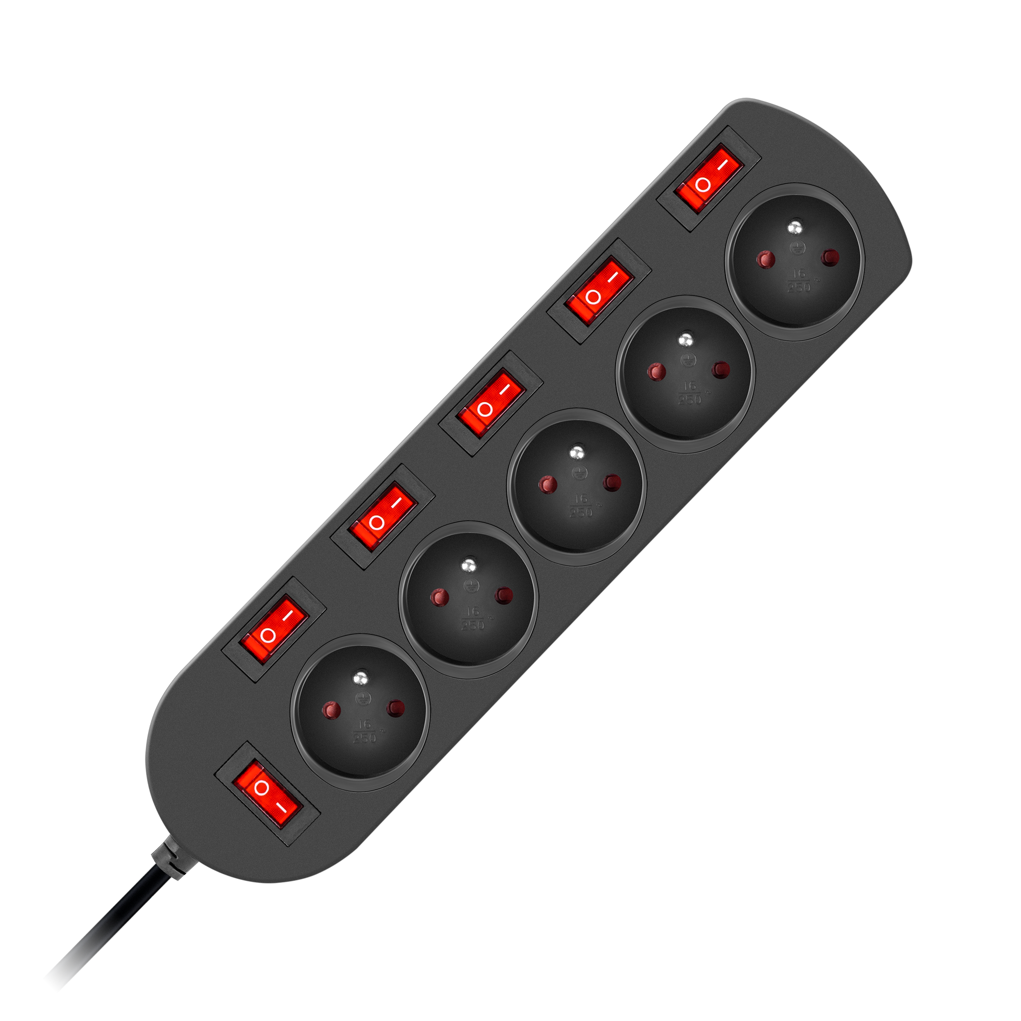 CABLETECH Podaljšek s stikalom 1,5m EPS-501,5W6-2