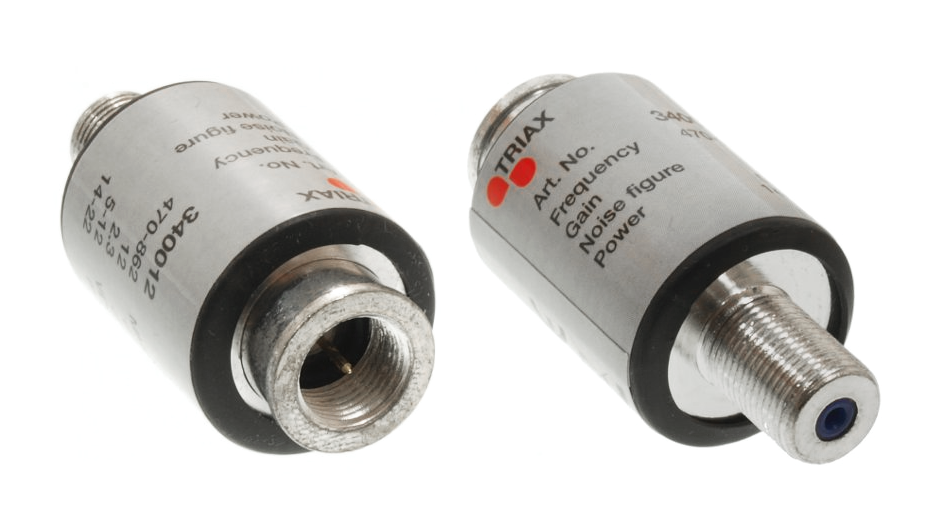 CABLETECH UHF antena ojačevalnik 12dB TRIAX prehoden