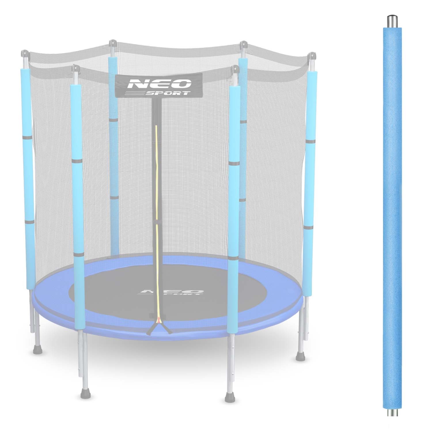 Zgornji steber trampolina z zunanjim omrežjem 4,5 ft moder Neo-Sport