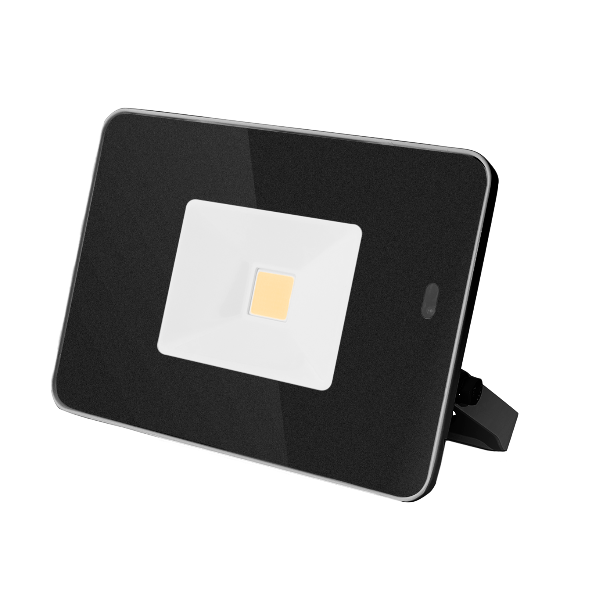 LED reflektor 20W 3000K s detektorom pohybu čierny + diaľkové ovládanie
