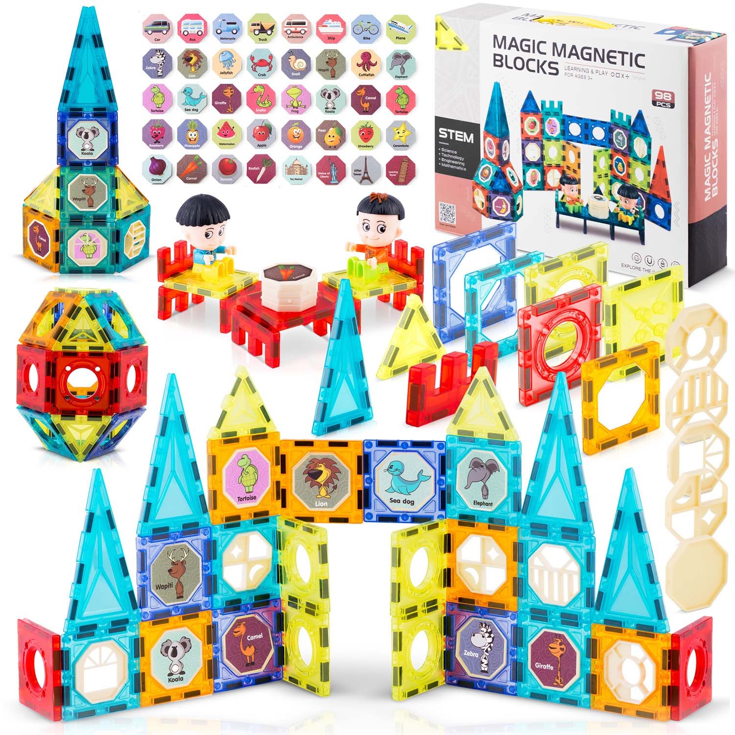 Magnetne kocke Stolp RK-768 Ricokids