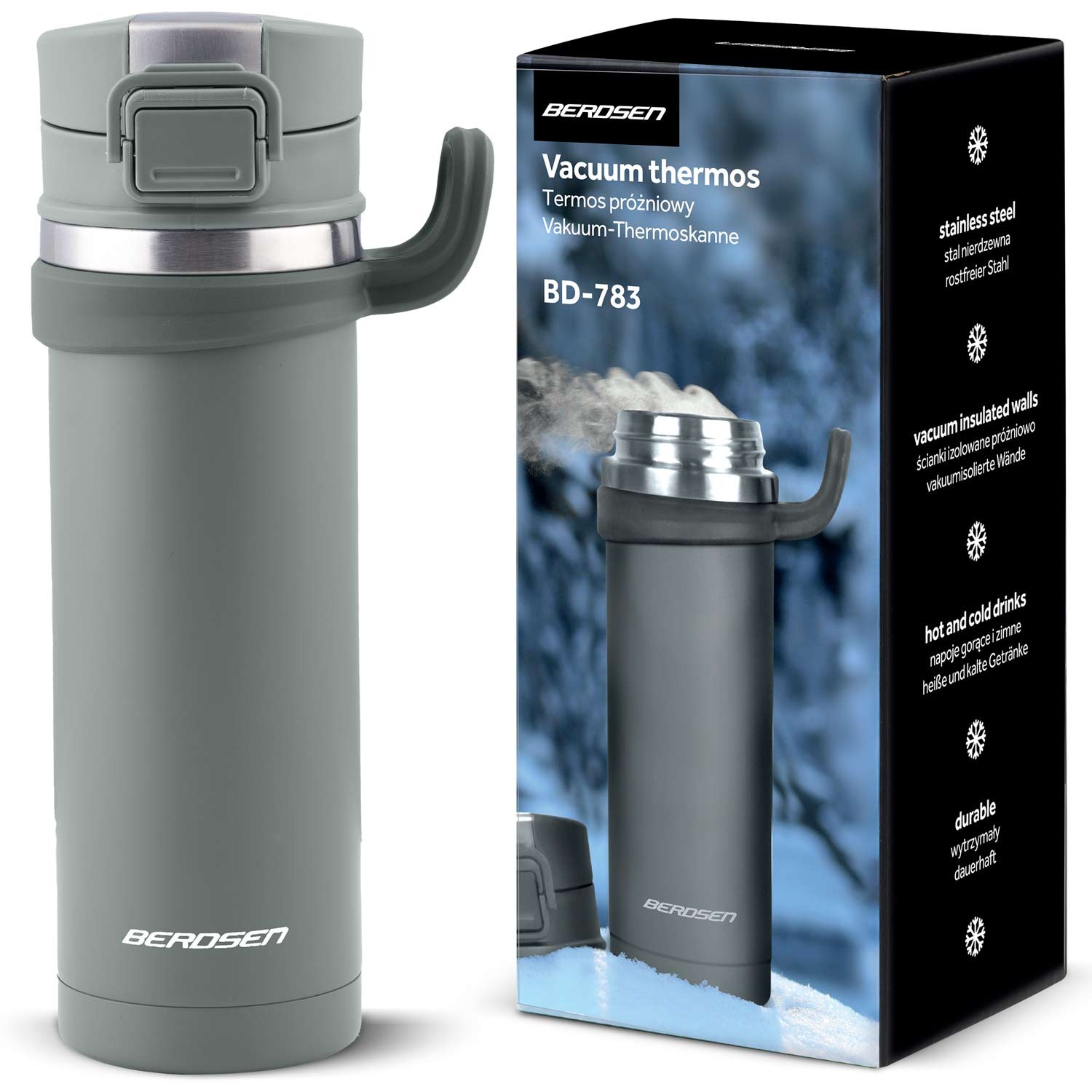 Berdsen Termovka 450 ml BD-783 siva