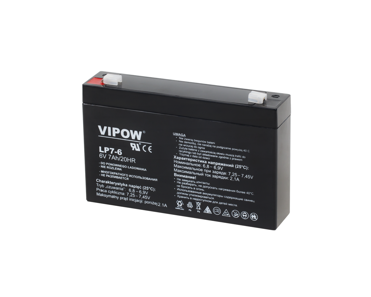 VIPOW Gelna baterija 6V 7Ah BAT0207