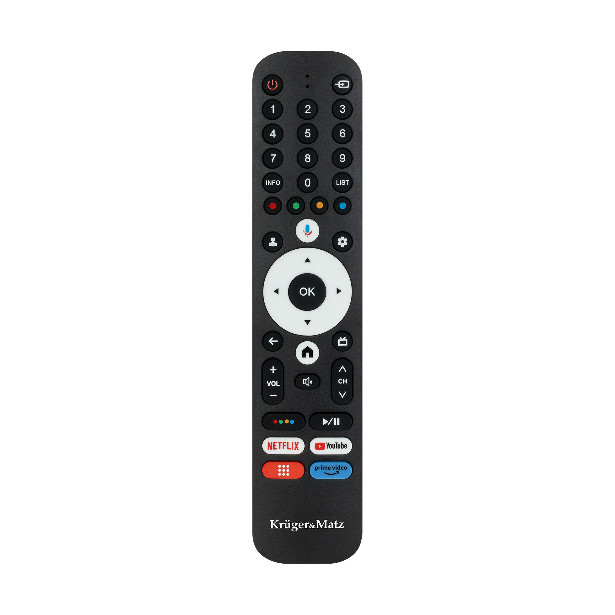 Daljinski upravljalnik za TV Kruger&Matz Google TV z gumb za številke