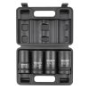 FORCEKRAFT Komplet 4 globokih UDARNIH nastavkov v kovčku 1" 12-kraki 27-36mm