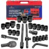 Set 12-kotnih udarnih nastavkov 3/4" 17-65mm 26 kos s kovčkom