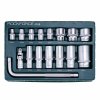 set of tool sockets 15 pieces 10 36 mm knob cr v