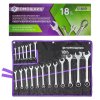 zestaw kluczy plasko oczkowych 18el