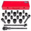 Set udarnih orodij 3/4" 12-raztezni 17-50mm 21 ks v kovčku
