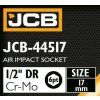 JCB Nastavek za udarni ključ 1/2" 17mm 6-krak Cr-Mo