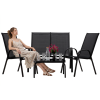 Set vrtnega pohištva s kiosk - črna*6397