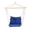 HAMAKA - GIBALNA MREŽA - BRAZILSKA ZIDNA STOLIČKA 60x120x130cm TEMNO MODRA *3388