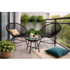SET VRTNEGA Pohištva (2 STOLI, MIZA) - ČRNA *3439
