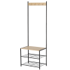 STOJEČA OBEŠALNIK S 3 POLICAMI 60 x 40 x 175 CM *1173