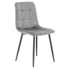 MODERNA VELURSKA STOLEC SIVA *2937