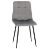 MODERNA VELURSKA STOLEC SIVA *2937