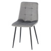 MODERNA VELURSKA STOLEC SIVA *2937