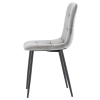 MODERNA VELURSKA STOLEC SIVA *2937
