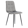 MODERNA VELURSKA STOLEC SIVA *2937