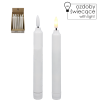LED SVEČA NA BATERIJE BELA 16,5 CM MEŠANE MOTIVE disp=20kos. *0375