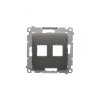Pokrov vtičnice 2x RJ45/RJ12 Simon 54 premium antracit