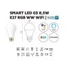 KOBI SMART LED ŽARNICA 8,5W E27 RGB WW WiFi KAGSE2785RWW