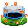 trampolina ogrodowa 15ft 465c 28406