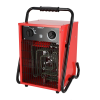 Električni grelnik 5kW DED9922 (Farba Červená)