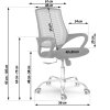 fotel biurowy z mikrosiatki so 6104