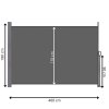 175280 aw0007 markiza boczna 400 x 180 cm ciemno szara M0