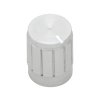 Srebrni gumb za potenciometer s premerom 13 mm