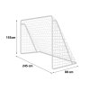 Nogometni gol z odprtinami 245x155x80cm