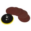 Nosilec brusnega papirja 150mm + 5 kosov 40g brusni papir 67-045-