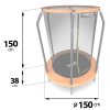 Vrtna trampolina za otroke 152 cm 5 ft Neo-Sport