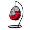 Viseči vrtni stol Sabana črno + rdeče