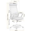fotel biurowy z mikrosiatki s 44332